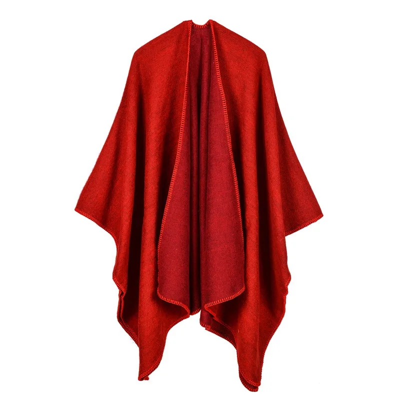 Damen Warm Tippet Fashion Lady Blanket Thick Bufanda Designer Cape Winter Cashmere Scarf Women Scarfs Stol_voghion.com
