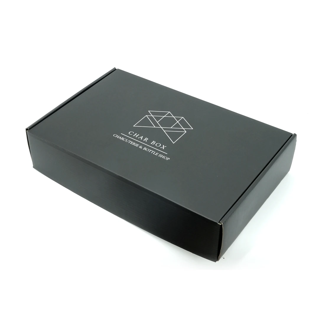 Custom Box 12x8x2 Black Shipping Boxes