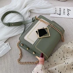 2021 Small Special Lock Design Chain Pu Leather Crossbody Bags women handbag newest leather shoulder bag