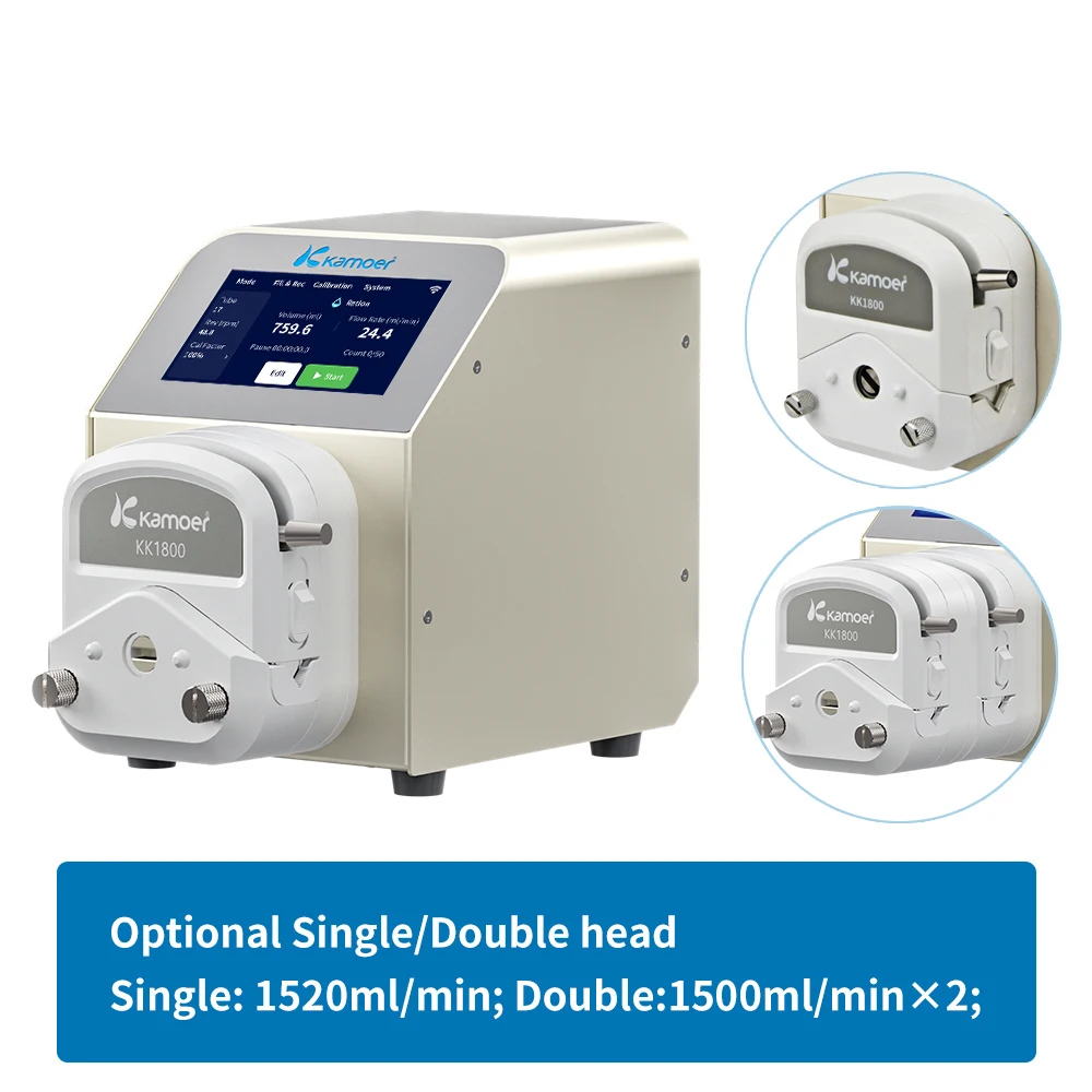 Kamoer UIP WIFI V2 Lcd Display High Flow 1000ml Small Peristaltic Liquid Filling Machine Pump for Lab