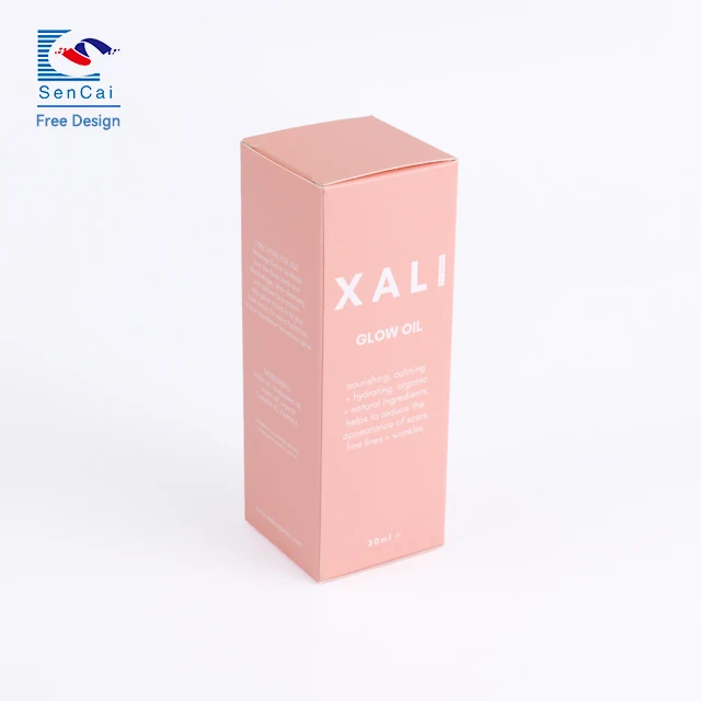 Factory Price Customized Logo Recycle Material Skincare Gift Pink Art Paper Luxury Box Double Truck Box factory