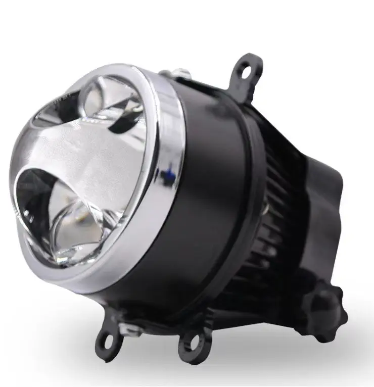 3 Inch Bi Led Laser Projector Lens Led Fog Lamps Waterproof 3 Colors 50W High Beam Low Beam LED Foggy Driving Light