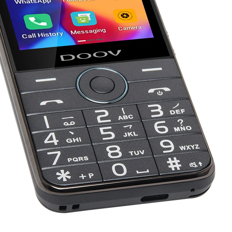 DOOV R17 2.8 Inch Android 11 Touch Screen Android 3G/4G Keypad Phone with Whats App Mobile Support Pro Wifi Metal Frame