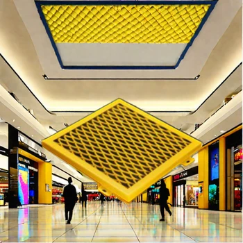 Decorative Interior Panel Aluminium Stretch Mesh Ceiling Panel Expanded Metal Aluminum Mesh