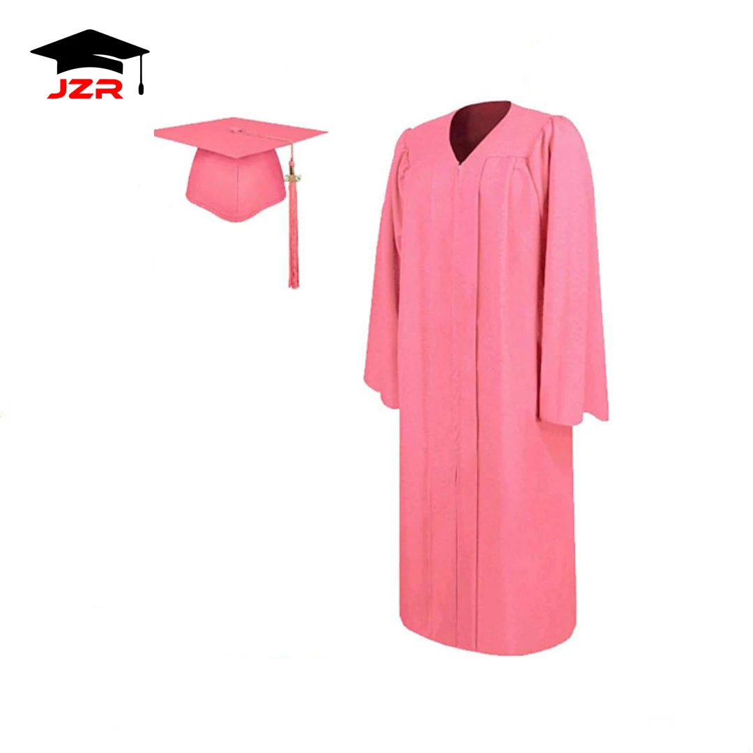 2026 New Pink Graduation Robe Graduation Ceremony Dresses for Women Ladies