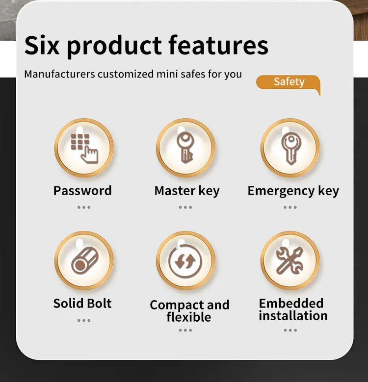 CEQSAFE High Security Mini Safe Box With Digital Keypad for Hotel Room details
