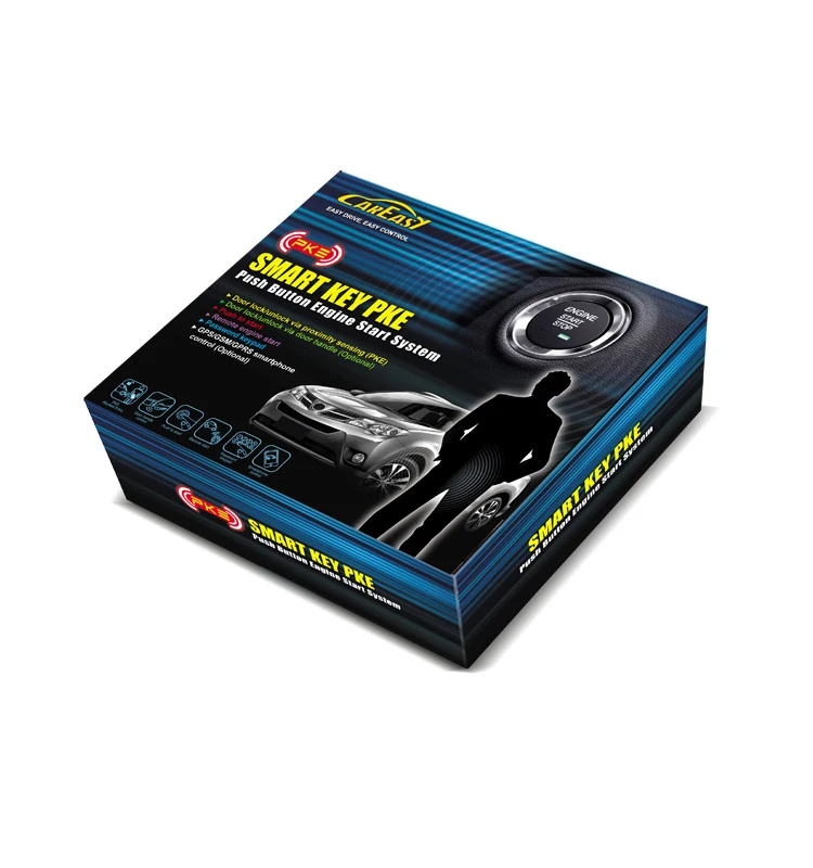PKE Car Alarm Remote Engine Start System Keyless Push Button Engine Start Stop System with  KIA Remote