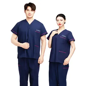 Wholesale Custom Medical Nurse Scrubs Sets Uniform Hospital Men and Women Doctor Scrub Workwear Suits