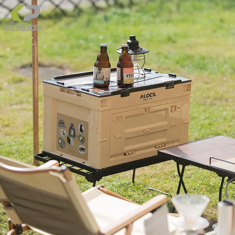 Kingpool Folding Outdoor Camping Kitchen Cooler Box 50l Large Capacity