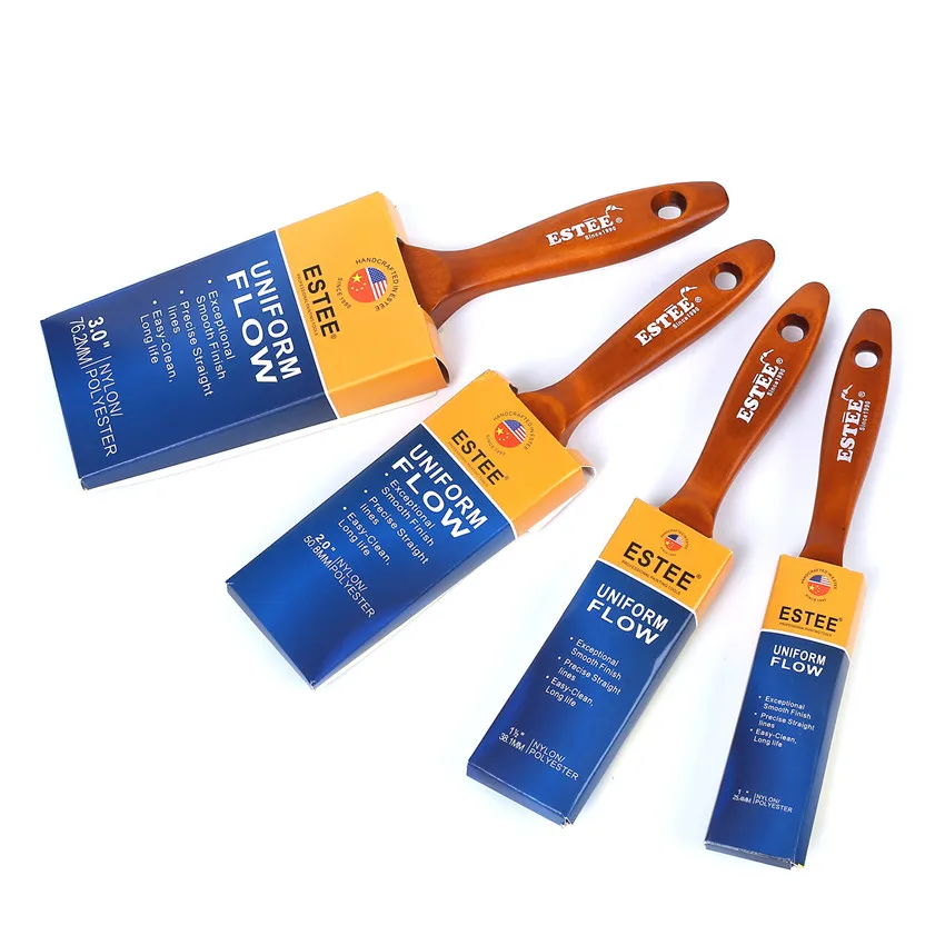 Hot Sell Wooden Handle Paint Brushes With Natural Bristle For Painting Wall/ Buy Wooden Handle