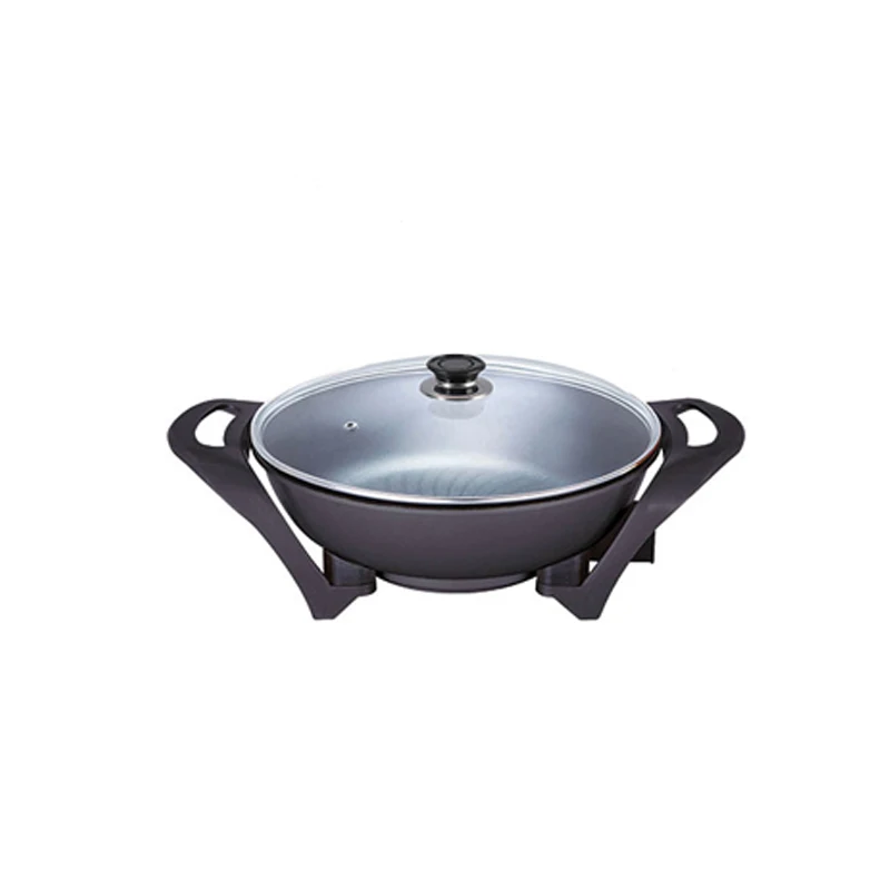 1500w Aluminum Round Skilled Technology Kitchen Large Electric Wok