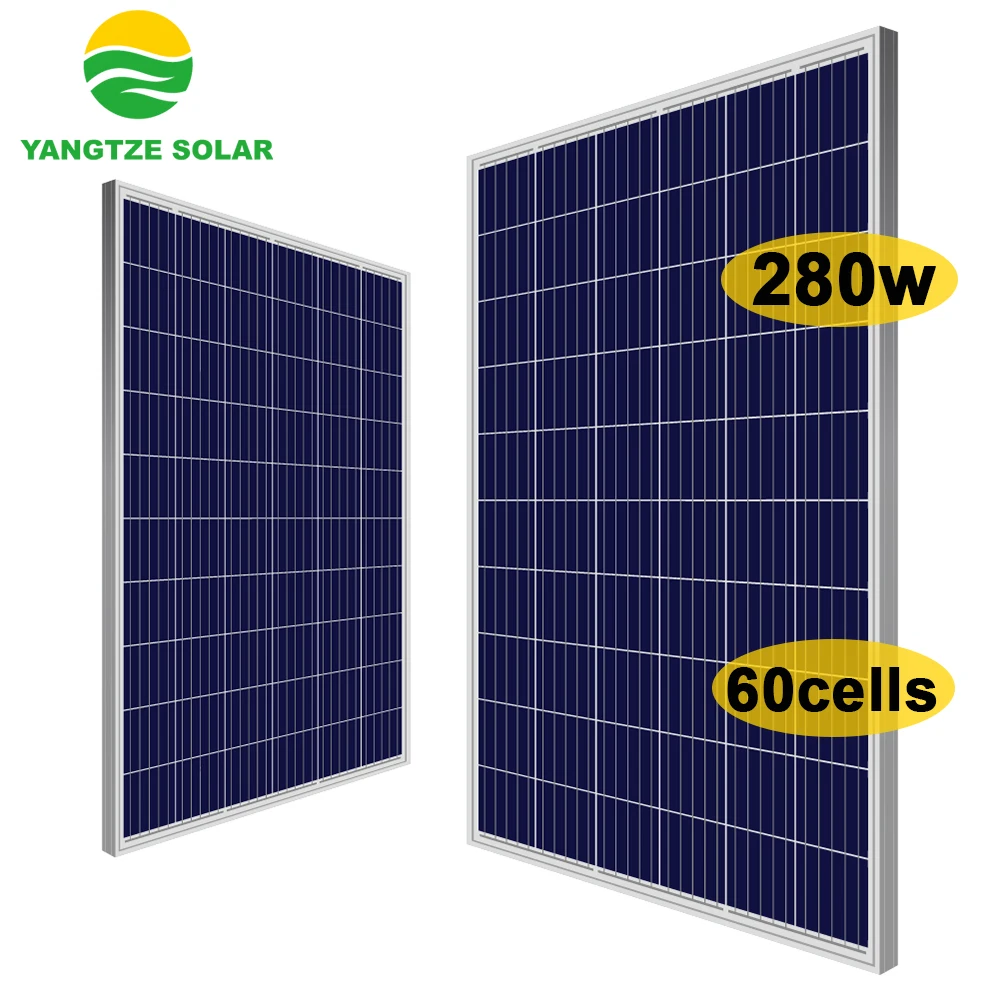 Yangtze 24v 260w 270w 280w free shipping solar photo voltaic panels