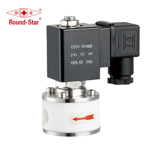 Антикоррозийный Соленоидный клапан ZCF G1/8 ''~ G2'' DN15 ~ 50 мм, корпус из ПТФЭ, химический Средний