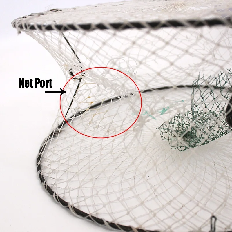 round three entrance fishing crab net