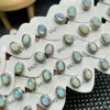 Natural colorful Opal stud earrings
