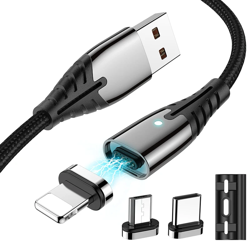 Joyroom Магнитный телефонный кабель соединитель держатель зарядное устройство металлическое Зарядное usb для быстрой зарядки и передачи данных 3 в