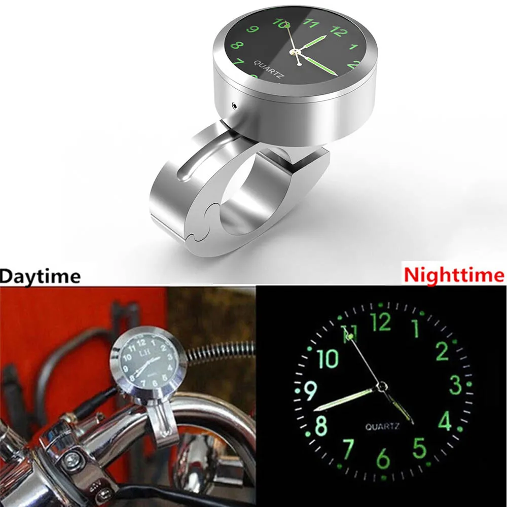 7/8 Universal Motorcycle Handlebar Watch Bike Hand Grip Bar Mount Dial Clock  Watch Waterproof For Scooter Bicycle Motor ATV - Price history & Review