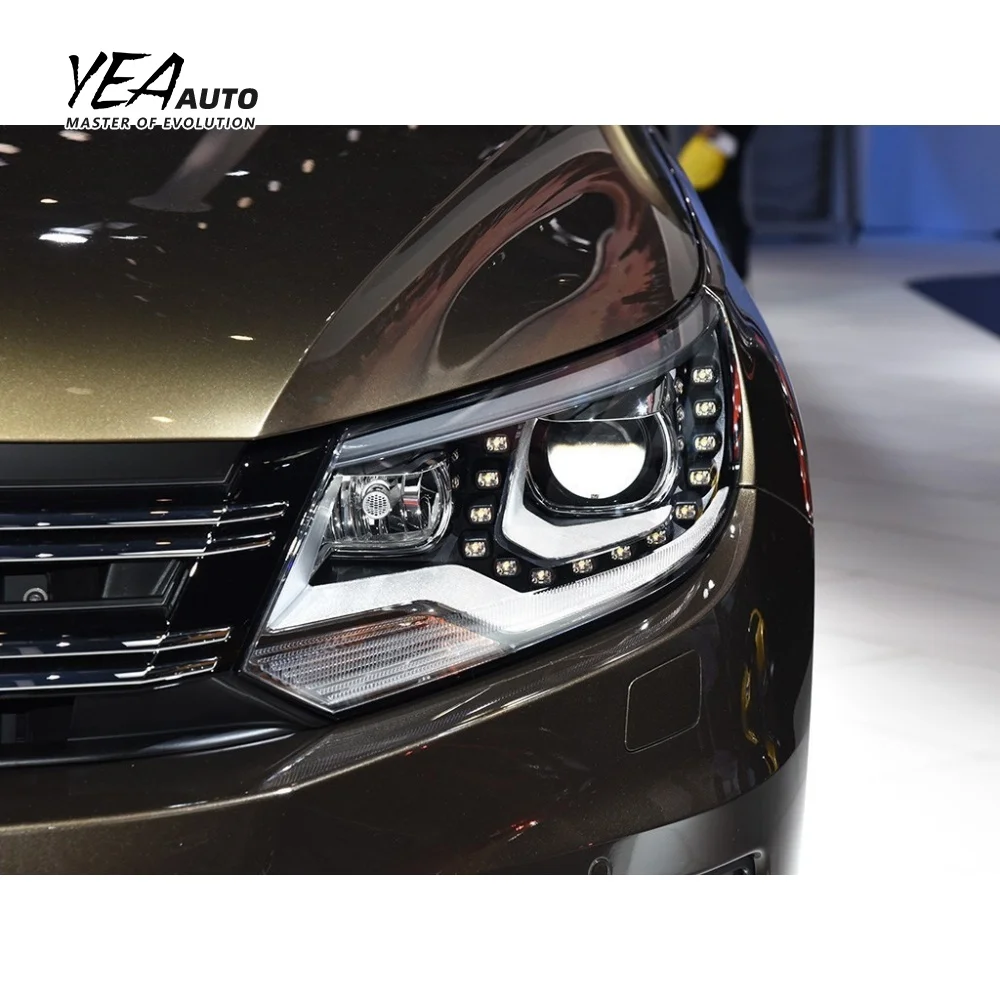 product car headlight glass lampshade cover lens for vw for volkswagon for tiguan high configuration head light lens cover 2013   2017-6