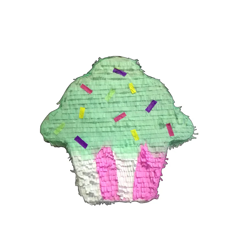 Модная детская пината для торта, трехслойная пината в форме торта, бумажная пината для вечеринки для детей