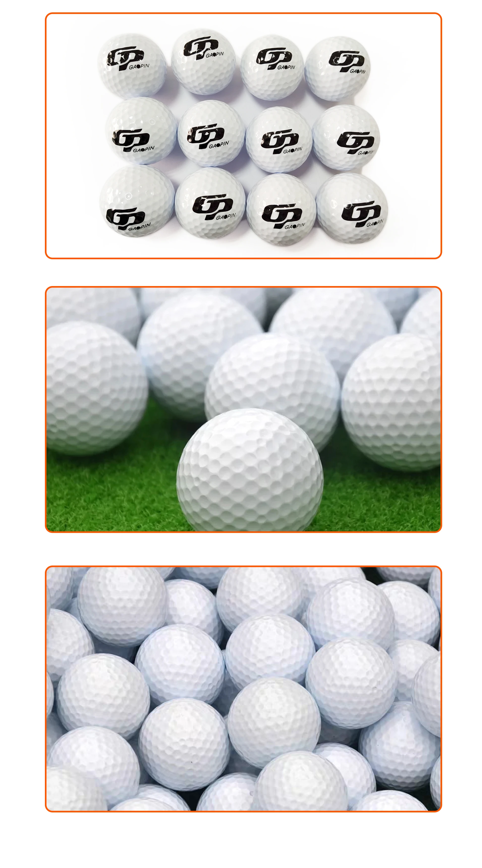 2 3 4 Piece Golf Driving Range Balls Customized Logo Available Golf