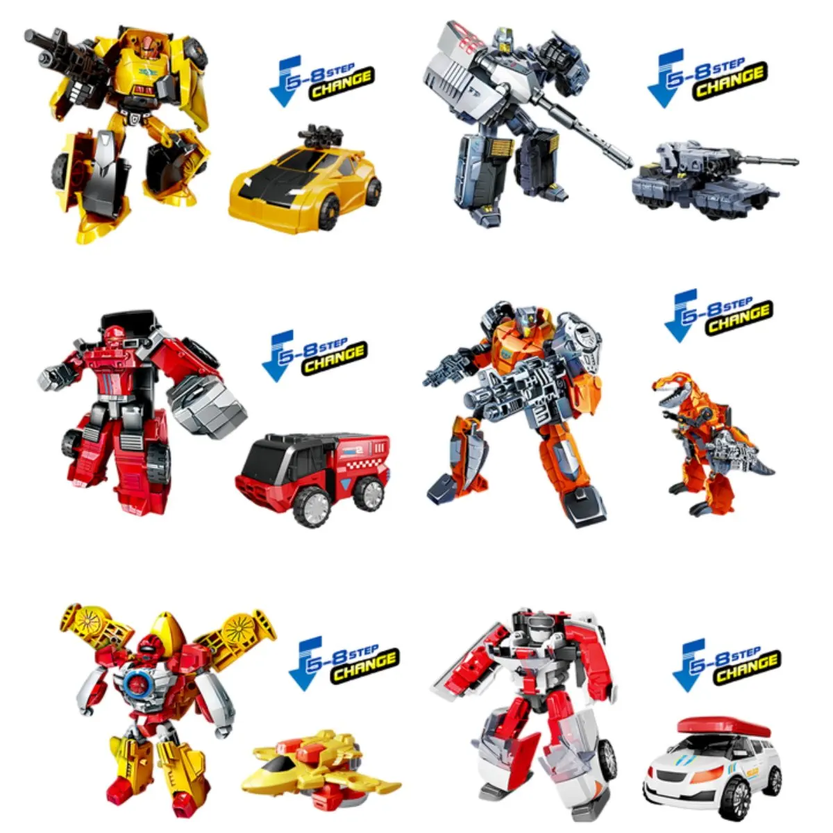 DMG  Deformation Transformation Robot Dinosaur Vehicle Car Toys Deformed Car Action Figures Education Toy Boys Gifts Kid Toy