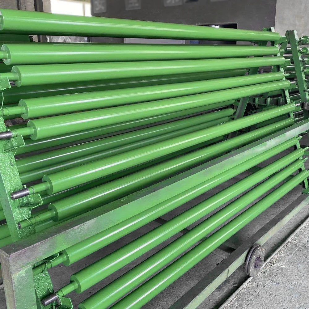 Hongrui Green Spray ptfe Roller بكرة رش طلاء غير لاصقة تستخدم في مصانع الطباعة والصباغة