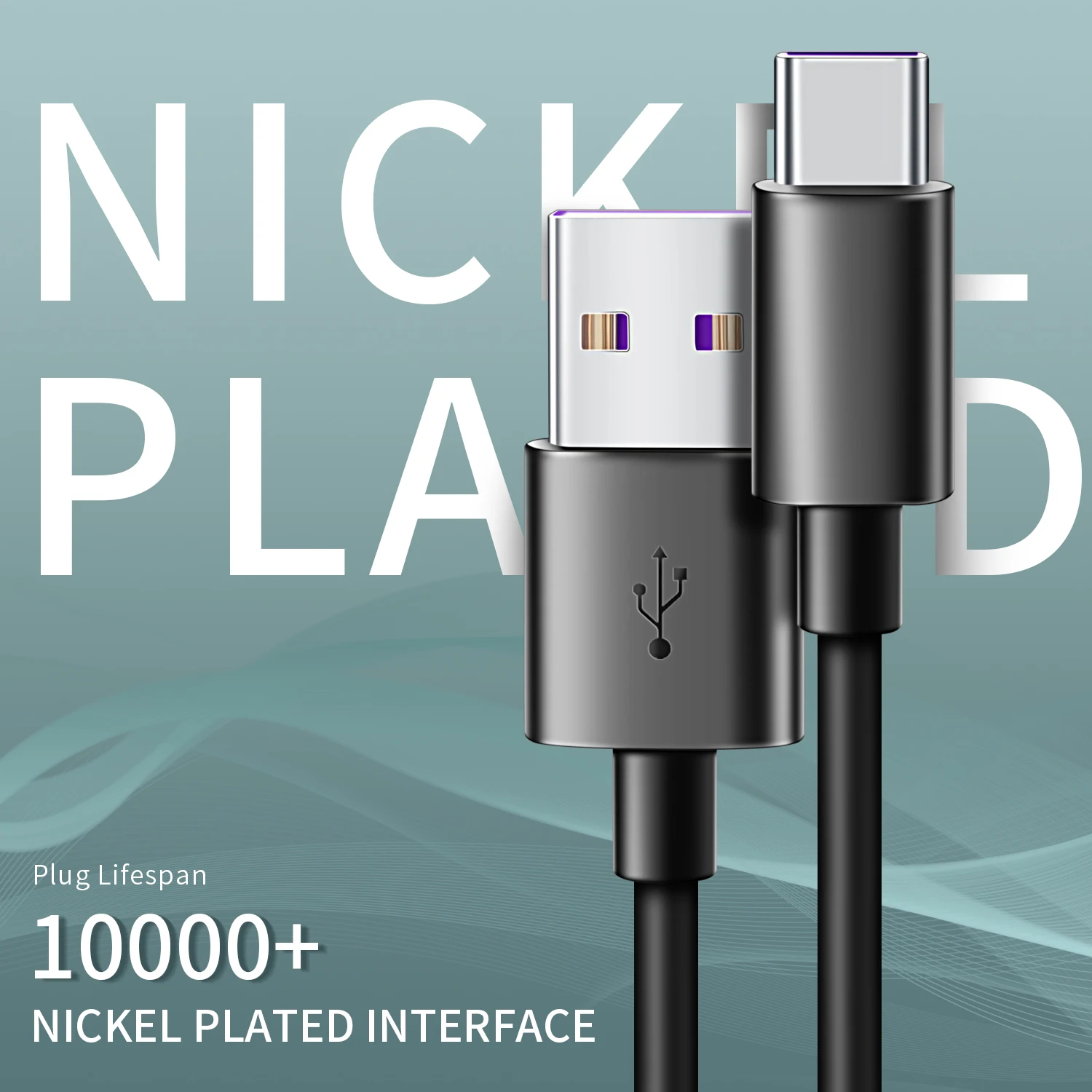 
 Заводская оптовая продажа, 5 А, кабель для быстрой зарядки и передачи данных USB C на Type C 2,0, кабель для Huawei VOOC Oppo  