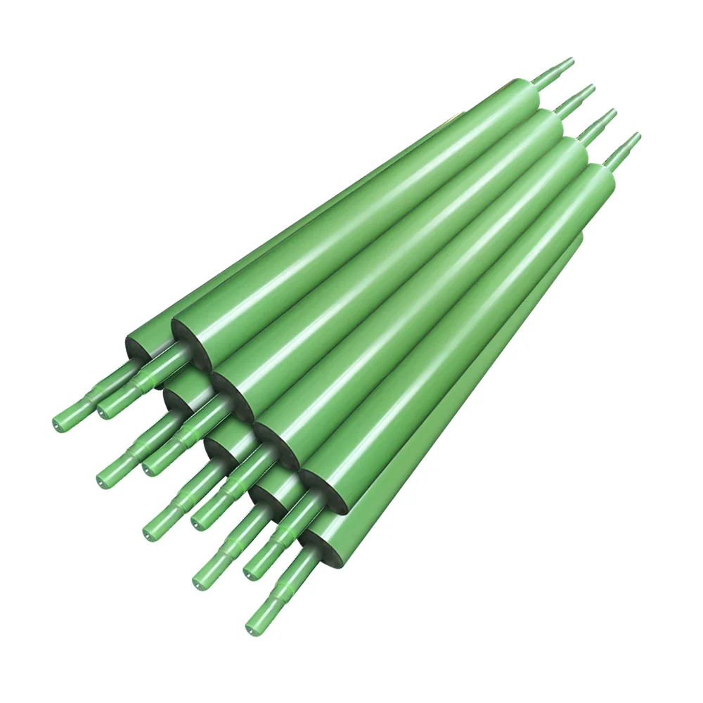 Hongrui Green Spray ptfe Roller بكرة رش طلاء غير لاصقة تستخدم في مصانع الطباعة والصباغة