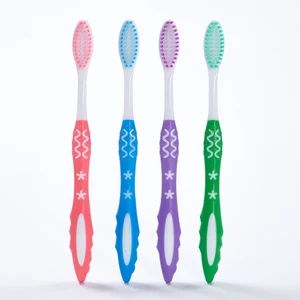 OEM Wholesale Toothbrush with Custom Logo Popular Home Use Adult Toothbrush Soft Nylon Bristles Biodegradable and Disposable