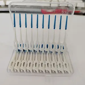 Daily Care Newplastic Interdental Brush Toothpick 2 in 1 Soft Deep Clean Interdental Brush  for Oral Care