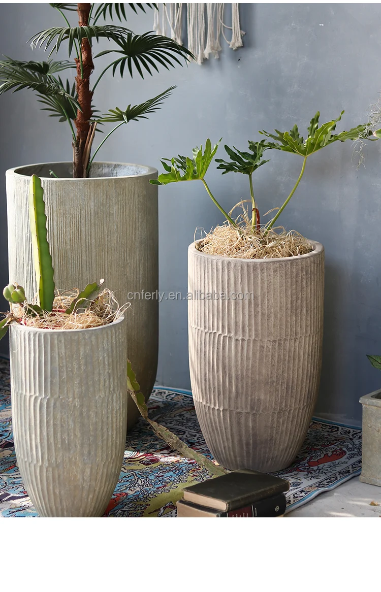 Nordic Creative Modern Minimalist Cement Flower Pot Balcony Courtyard