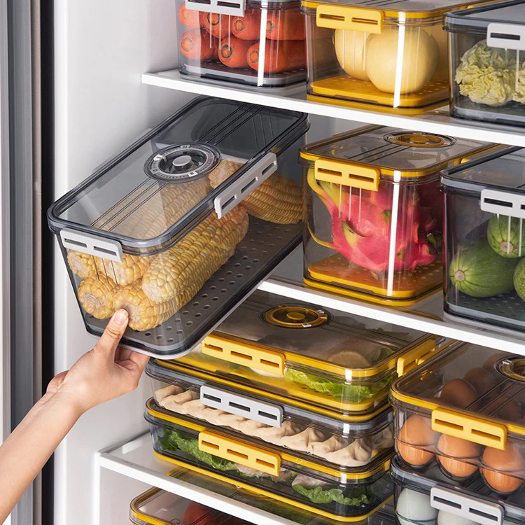 large capacity airtight kitchen fridge refrigerator