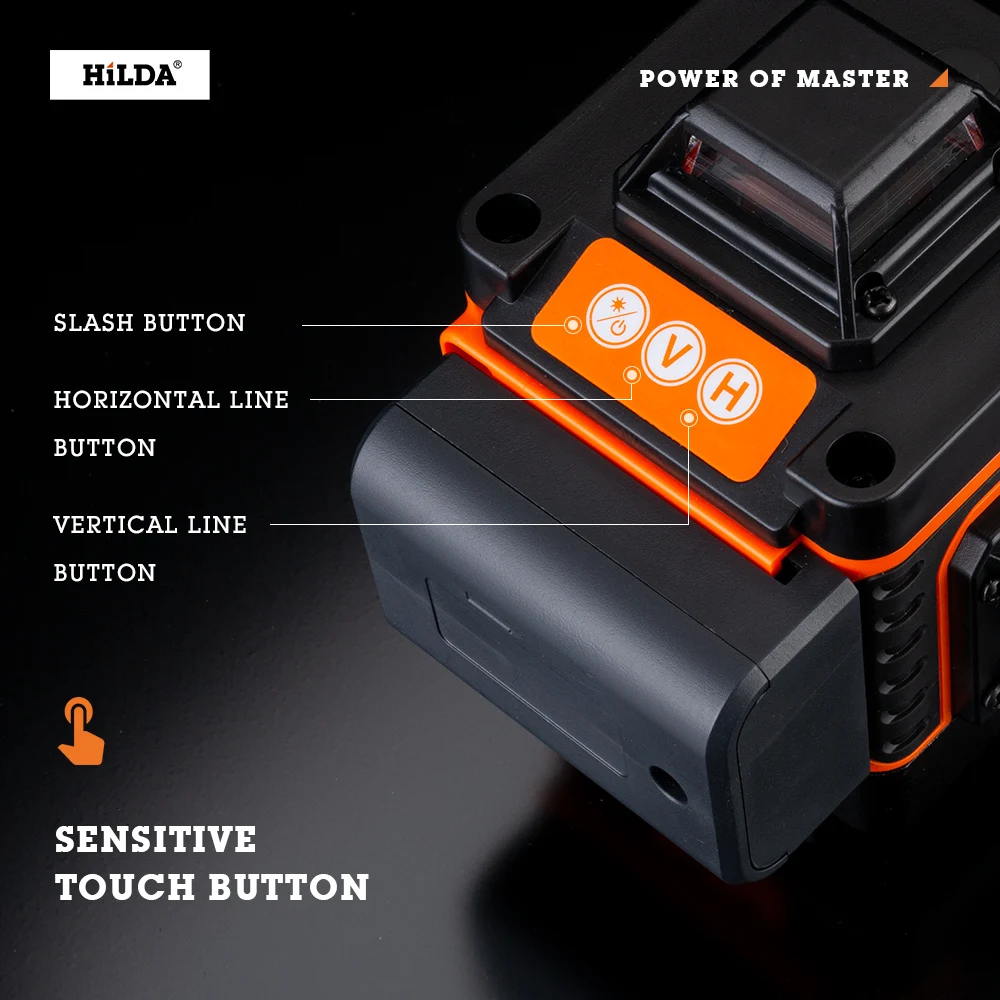 Hilda High Precision Automatic Leveling Cross Line Laser Leveling Unit  Laser Levels