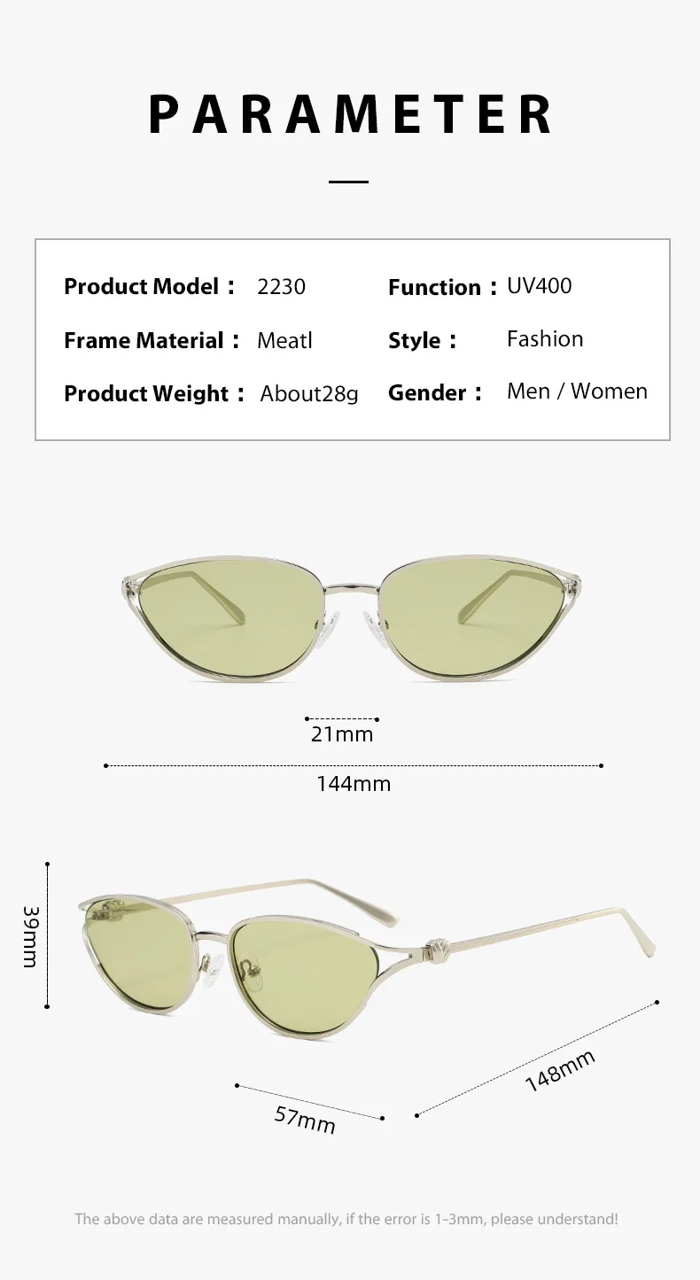 2026 New Cat Eye Luxury Women's Metal Sunglasses Wholesale Eyewear_voghion.com