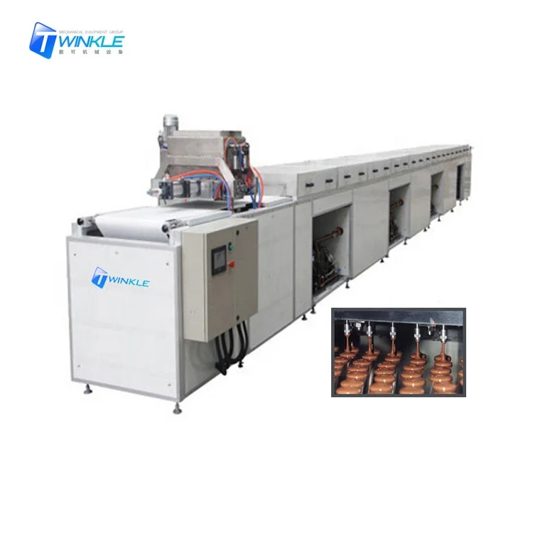 Депонирующая машина для шоколадных чипсов с охлаждающей