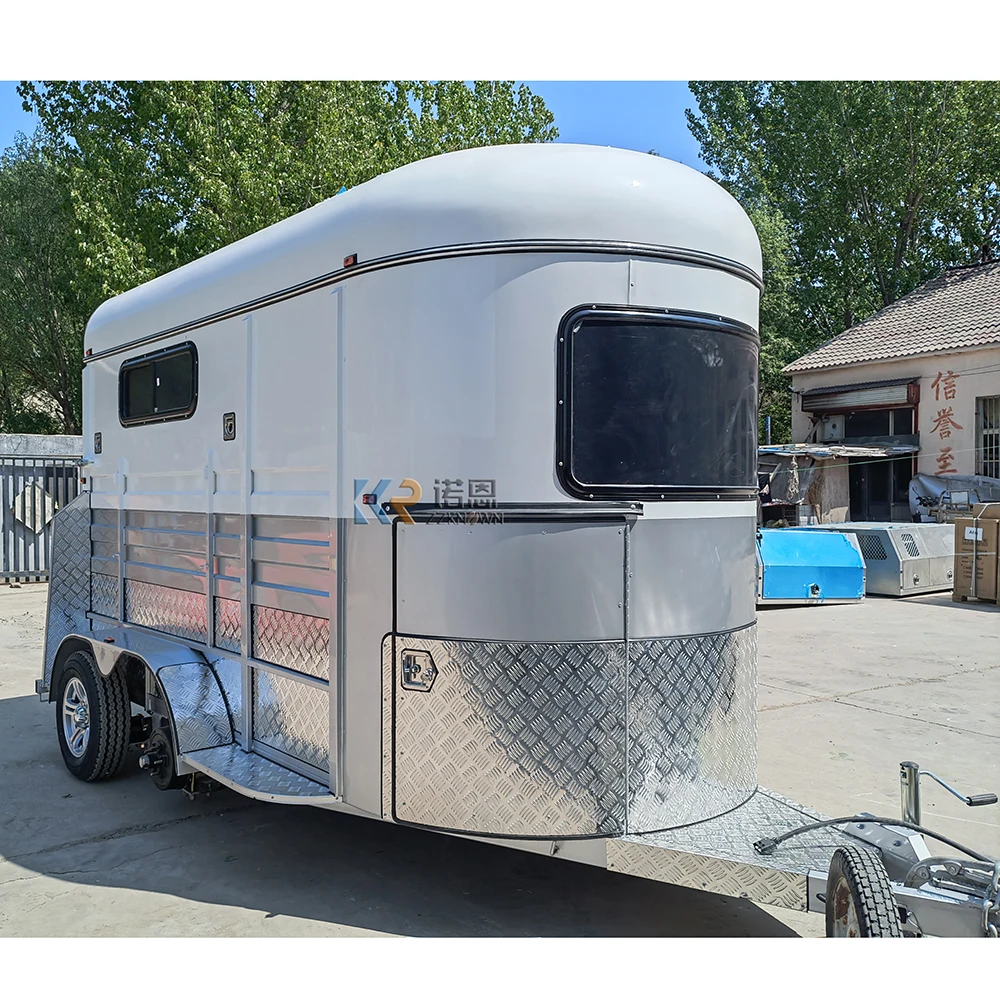 2023 Durable Horse Trailer With Living Quarters Galvanized Steel Horses