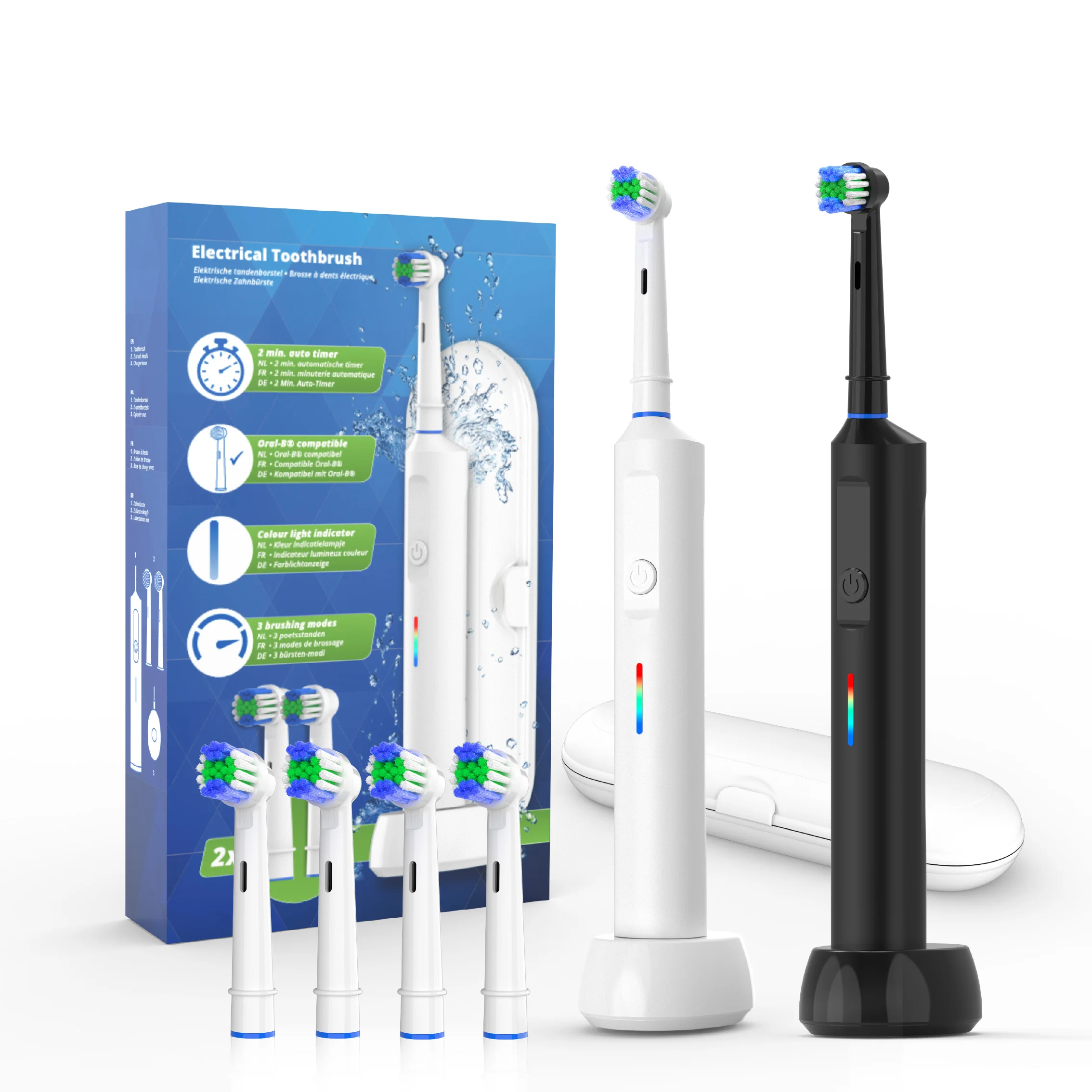 2024 Best Selling High Quality Teeth Whitening Inductive Charging electric toothbrush rechargeable for adults details