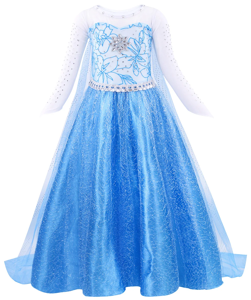 Halloween Cosplay Dresses Elsa Costume Kids Girls Princess Costumes Rapunzel Anna Elsa Snow White Fancy Dress With Jewelry Toy