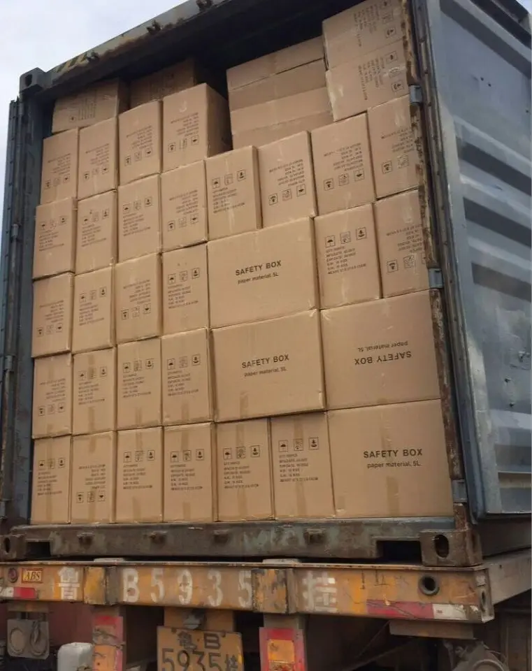 Dispositif médical jetable 5 L d' aiguille en papier Aiguisements de boîtes de conserve Boîte de récipient jetable Aiguisement de récipient jetable Médical 6