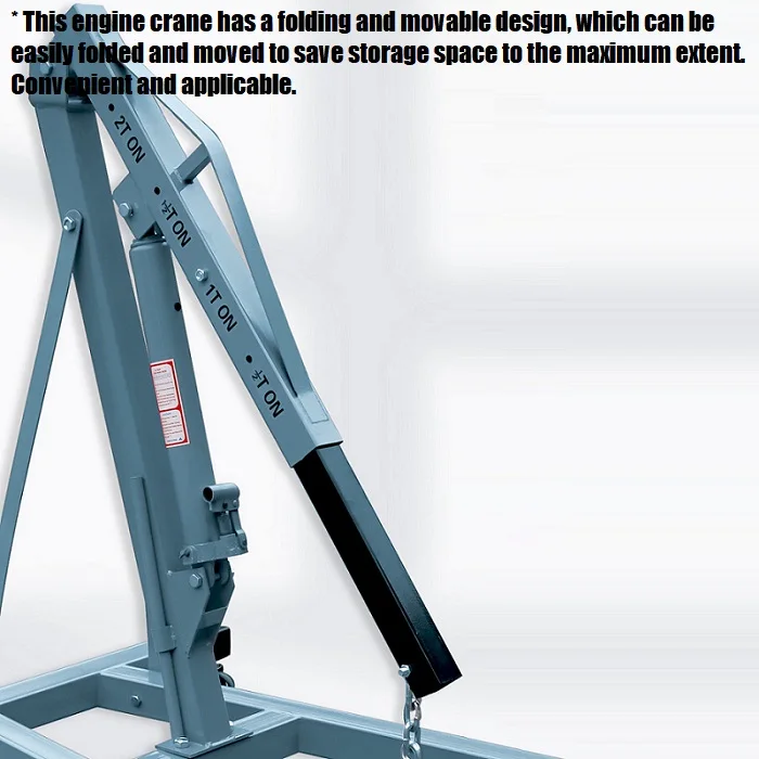 Custom Engine Moveable Crane Engine Hoist Factory Workshop Mini Crane Lift for Car Engine