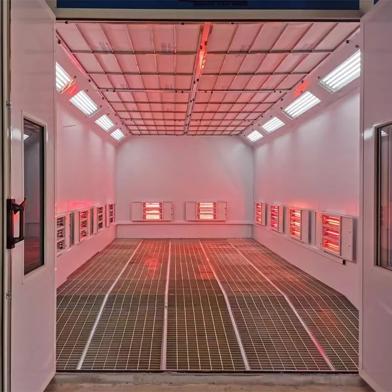 Luxury 7m Spray Booth 30kw Electric Heating Car Paint Room Hot Selling