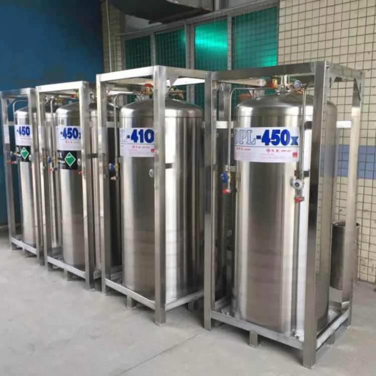 195L Gas Dewar Cylinder Liquid Oxygen Gas Tank for Hospital