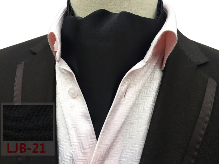 Men's Polka Dot Plaid Silk Cravat Ties Jacquard Woven Casual Ascot, Kr3780  