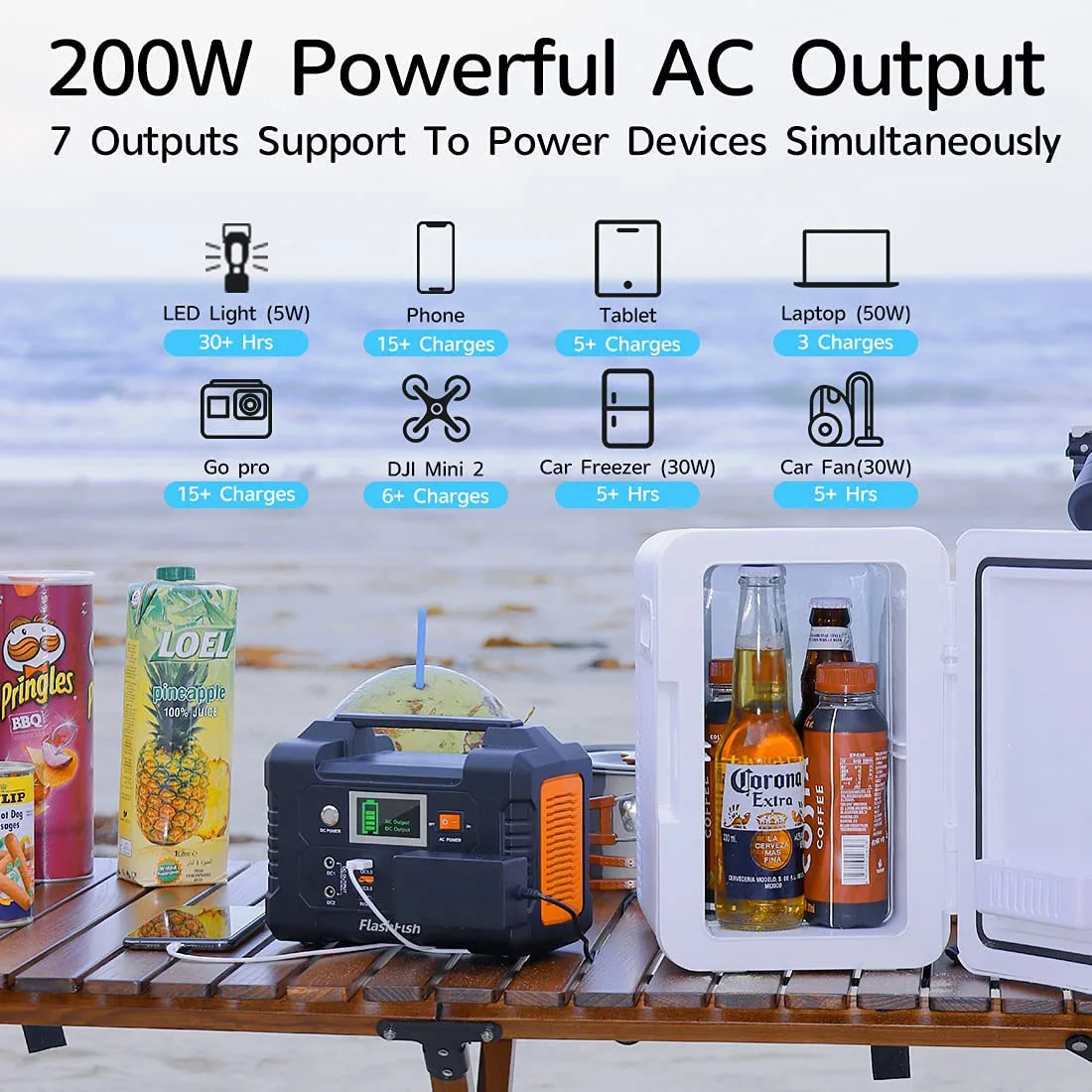 China Solar Energy System Power Banks With 50W Solar Panels 110V 220 Valt 200 Watt Small Portable Power Station