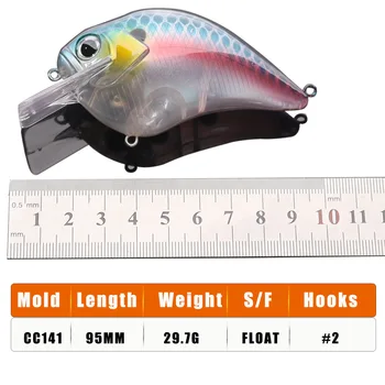 95cm 29.7g Stainless Steel Floating Water Rock Fat Man Luya Artificial Hard Bait Large Simulation Bass Crankbait – Hard Lure – view 4