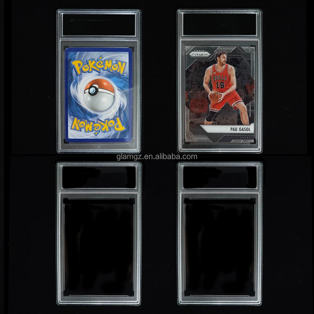 Custom Acrylic Ultrasonic UV case Fitted Slab Basic for Same Size Card  Graded Cards Protector for PSA