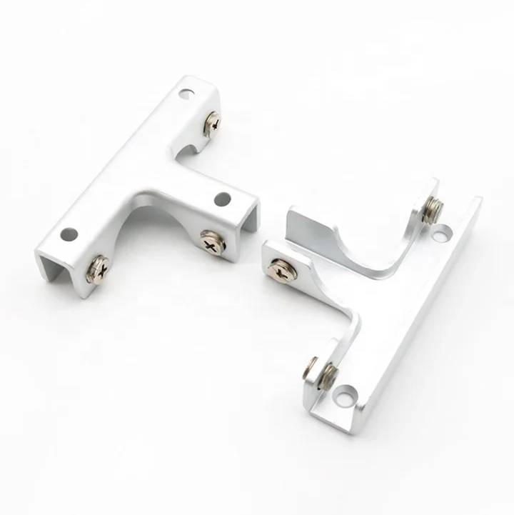 3 Way T Type Aluminum Alloy Glass Clamp Bracket Holder for 6 mm