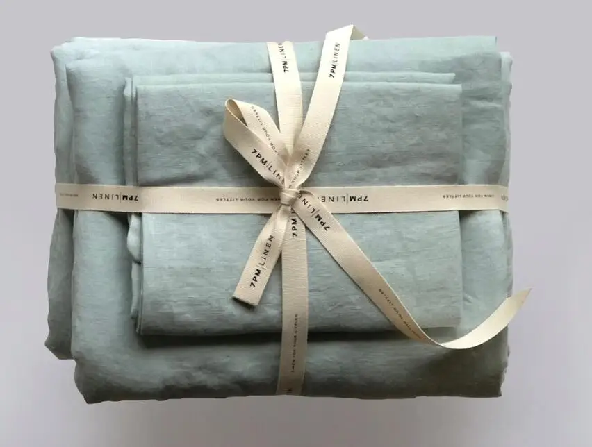 
Оптовая продажа, Лидер продаж, постельное белье из 100% французского льна, постельное белье из чистого льна, Комплект постельного белья из натурального льна 