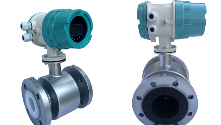 DN32 Electromagnetic RS485 ABB Metering Flowmeter Customized OEM Support for Juice Water Gas Oil Medium