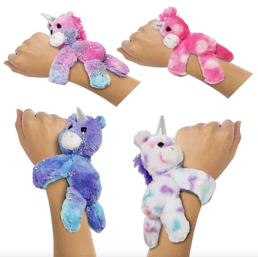 Plush unicorn hot sale slap bracelet